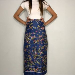 ‼️❗️SOLD❗️‼️Handmade floral maxi skirt